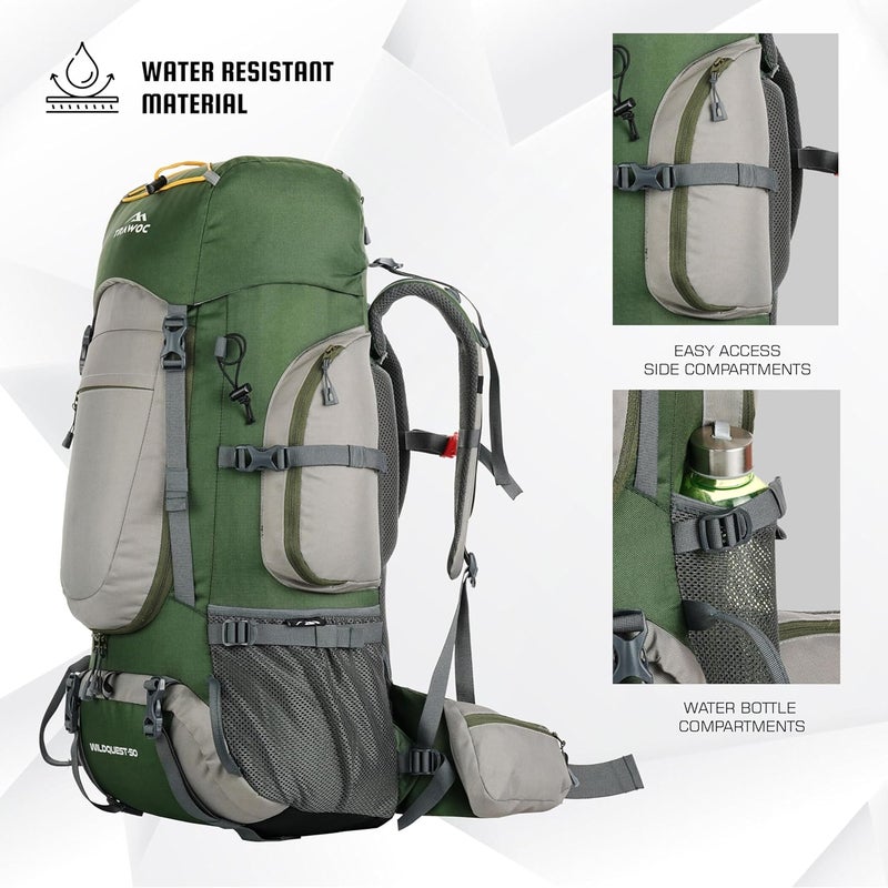 TRAWOC WILDQUEST 50L Travel Backpack - Image 5
