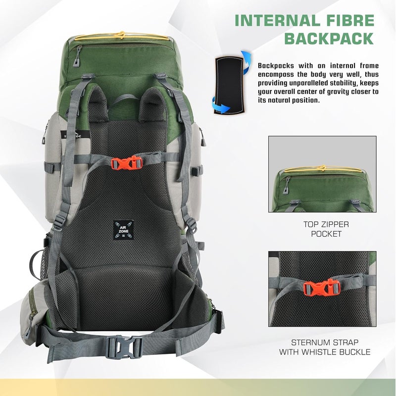 TRAWOC WILDQUEST 50L Travel Backpack - Image 3
