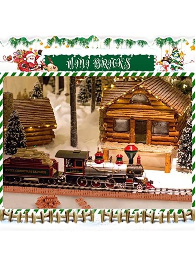 SYOSI 50 Pcs Mini Bricks Miniature Brick Tiny Bricks Model Brick Building for DIY Dollhouse Garden Ornament Home Decor, 0.79 x 0.39 x 0.2 Inch, Red - Image 3