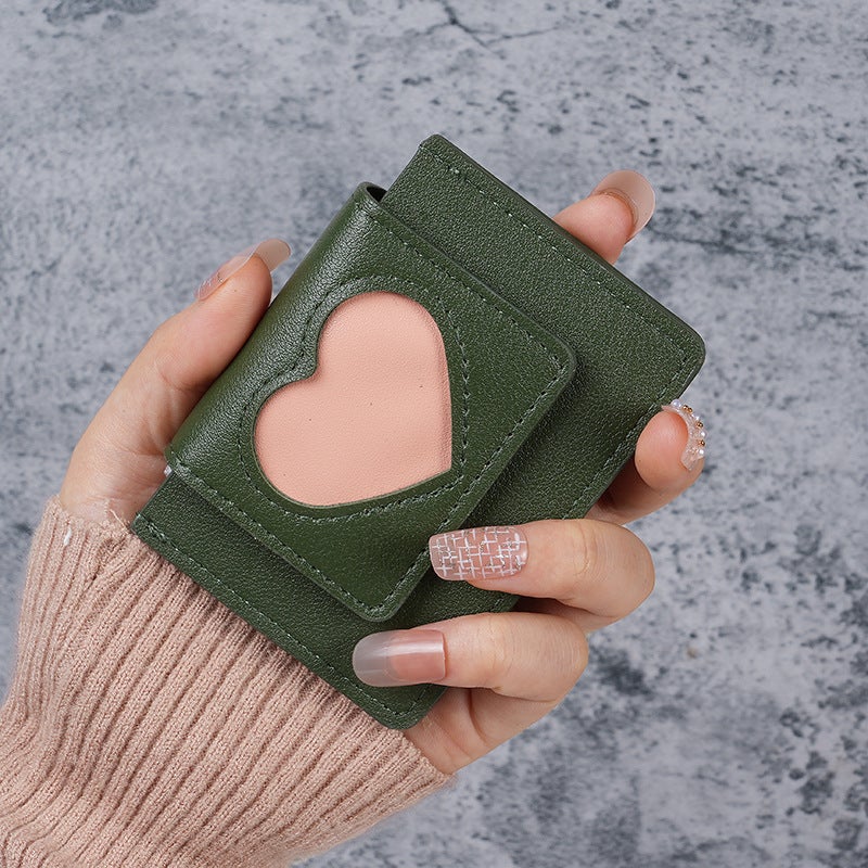 Multifunctional Solid Color PU Leather Wallet, RFID Blocking Design Portable Daily Storage Purse for Cards Cash Coin Business Use - Image 1