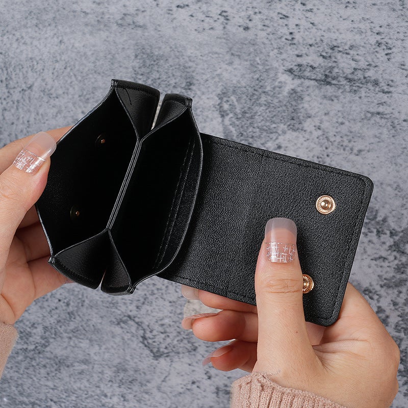 Multifunctional Solid Color PU Leather Wallet, RFID Blocking Design Portable Daily Storage Purse for Cards Cash Coin Business Use - Image 2