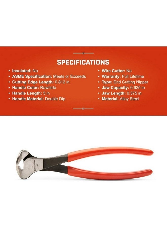 كريسنت زردية قطع طرفية لون احمر وفضي 8.25 انش 728CVN-05 - Image 5