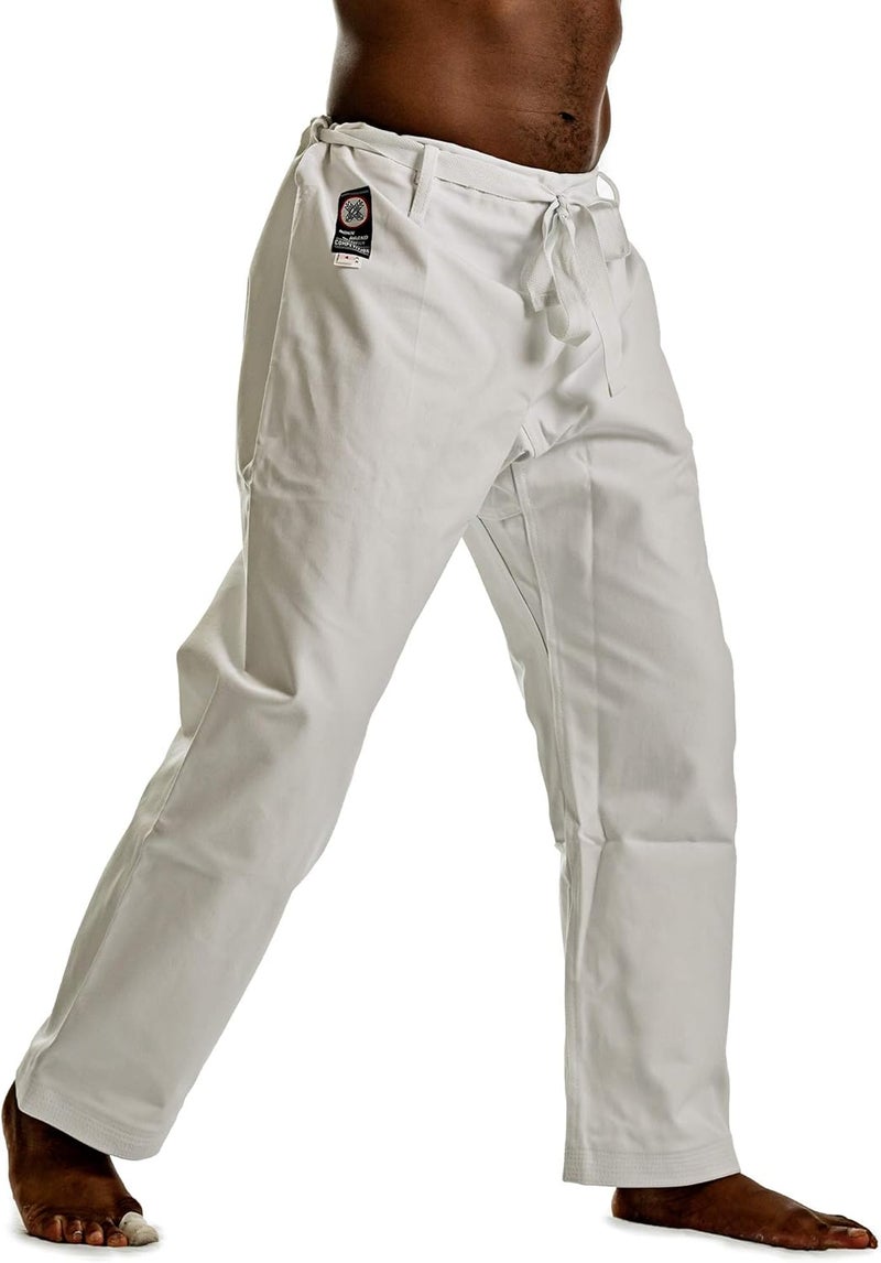 Ronin Heavy Weight 12oz. Cotton Karate Pants (White, 5) - Image 2