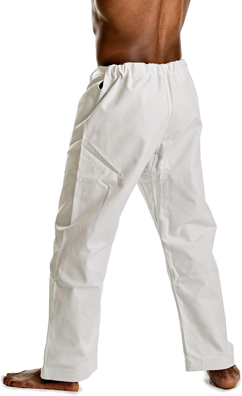 Ronin Heavy Weight 12oz. Cotton Karate Pants (White, 5) - Image 5