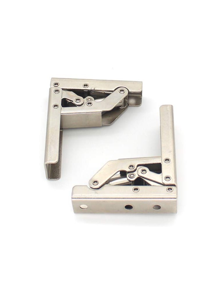 SYOSI 2 Packs of 90 Degree Angle Bracket Support Foldable Display Stand Bracket Folding Door Shelf Hinge Hidden Bracket Table Frame Furniture Accessories - Image 1