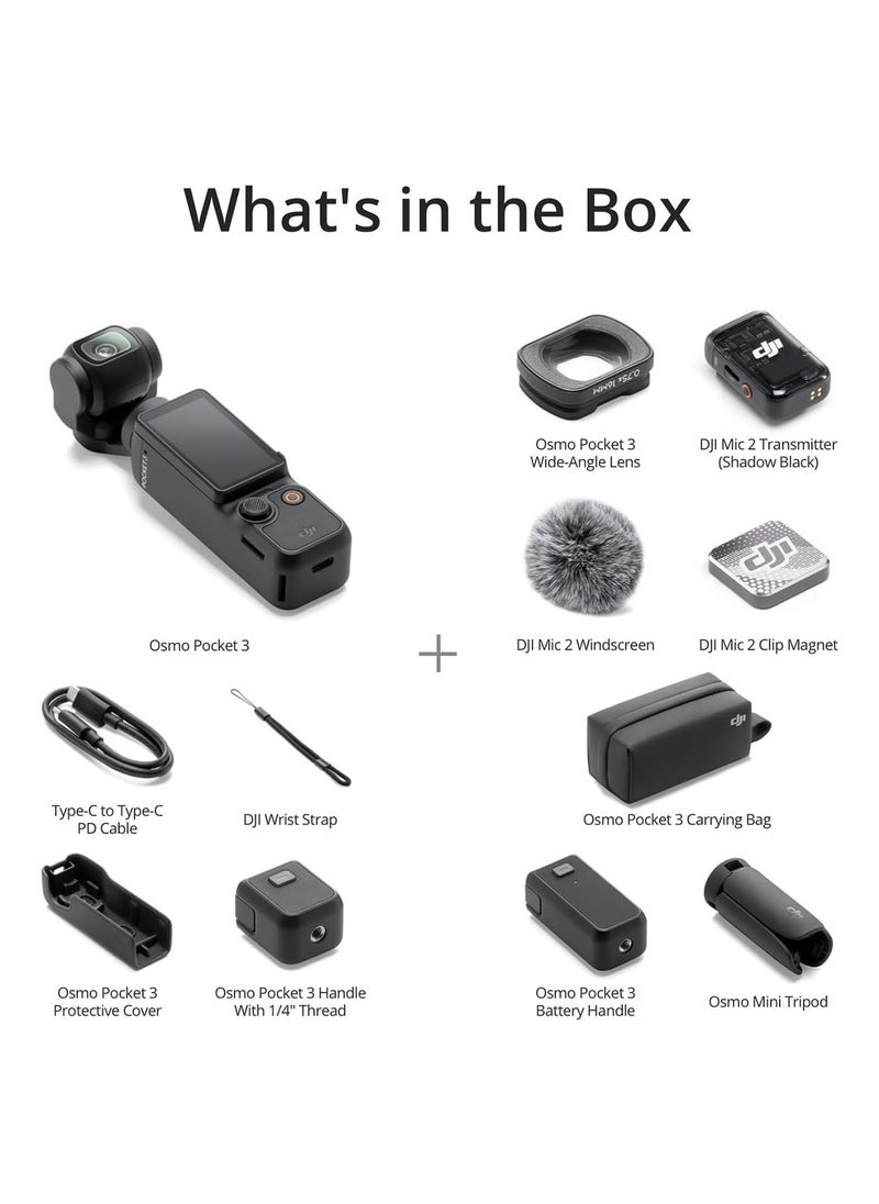 Generic - dji Osmo Pocket 3 Creator Combo, Vlogging Camera With 1'' CMOS & 4K/120fps Video, 3-Axis Stabilization - Image 1