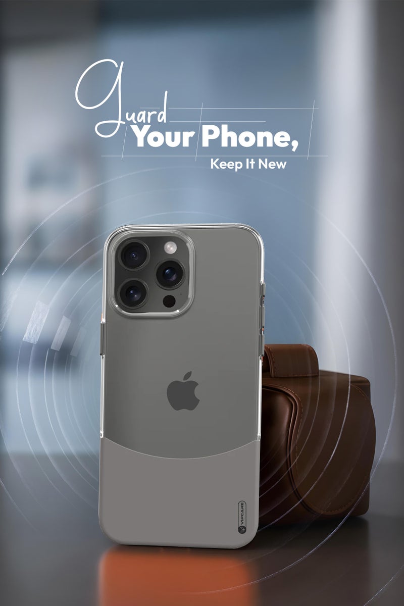 Vipcare iphone 16 pro pc duo case smooth finish iphone 16 phone case anti protective 16 pro case classic scratch resistant clear iphone case - Image 3