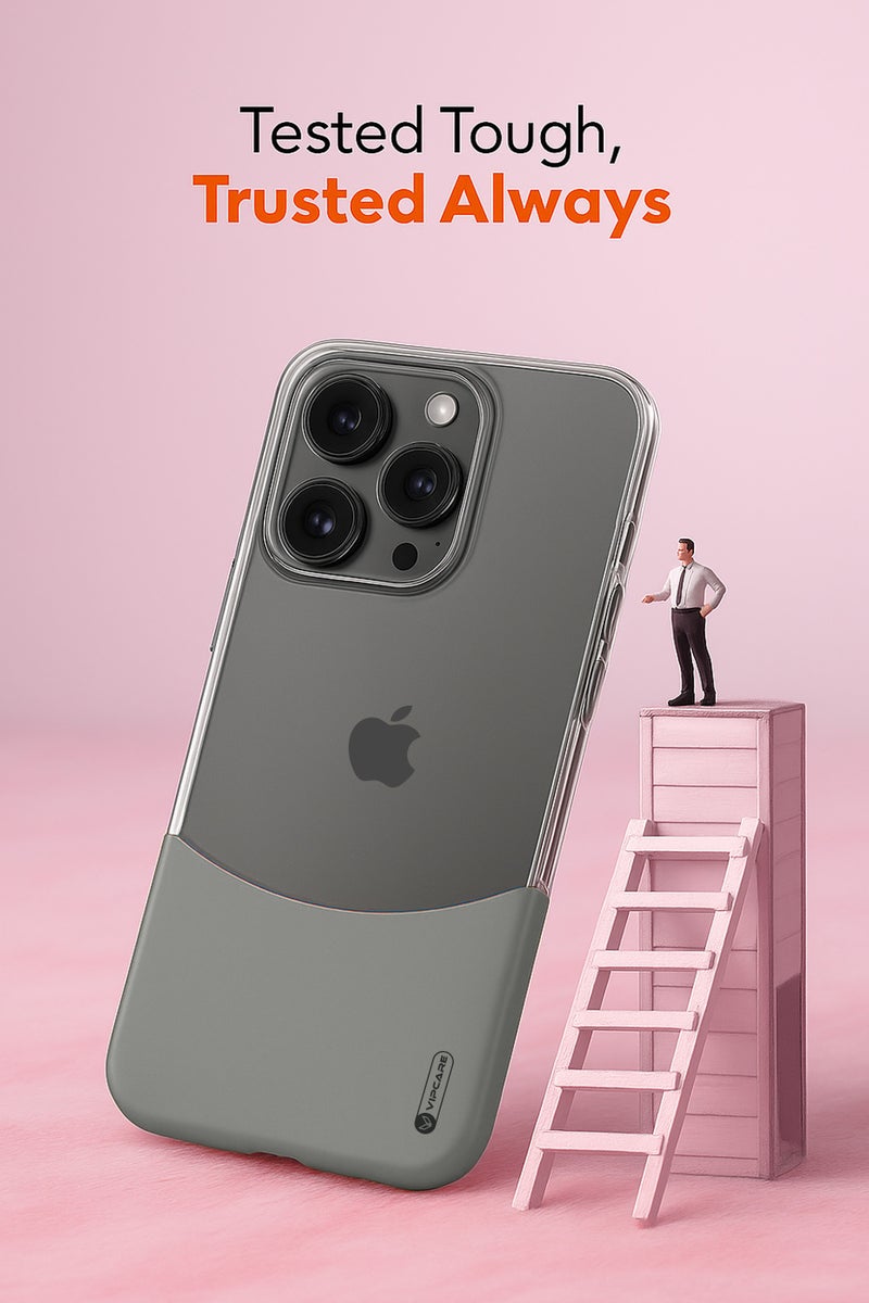 Vipcare iphone 16 pro pc duo case smooth finish iphone 16 phone case anti protective 16 pro case classic scratch resistant clear iphone case - Image 4