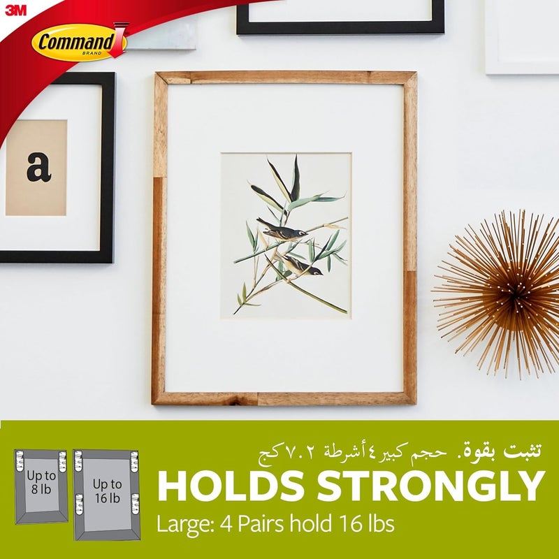 Command Medium Picture Hanging Strips - 3 Pairs, White, Damage-Free Hanging - Image 5