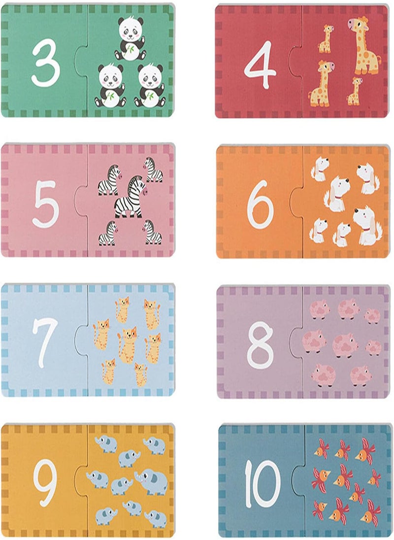 GGOOT - Animal Matching Puzzle | Two Piece Matching Puzzles With Aesthetic Illustrations For,Matching Puzzle Enhance Sense Of Recognition And Matching Ability - Image 1