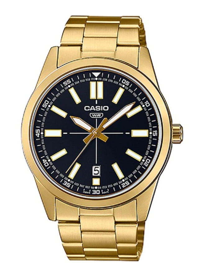 CASIO ساعة يد تناظرية من الستانلس ستيل MTP-VD02G-1EUDF - Image 1