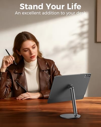 LULULOOK Magnetic Stand for Samsung Galaxy Tab S11 Ultra 2025 ONLY, Foldable & 360° Rotating Floating Desk Holder with S-Pen Holder for Samsung Galaxy Tab 14.6 inch SM-X930 - Image 2