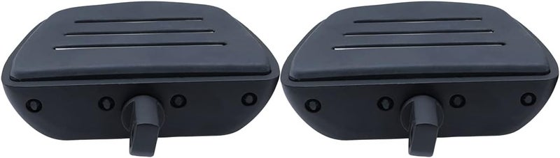 FATECIM Motorcycle Mini Floorboards Foot Pegs Pedals Rests with Male Mount Adapters for Harley Models - Black - Image 4