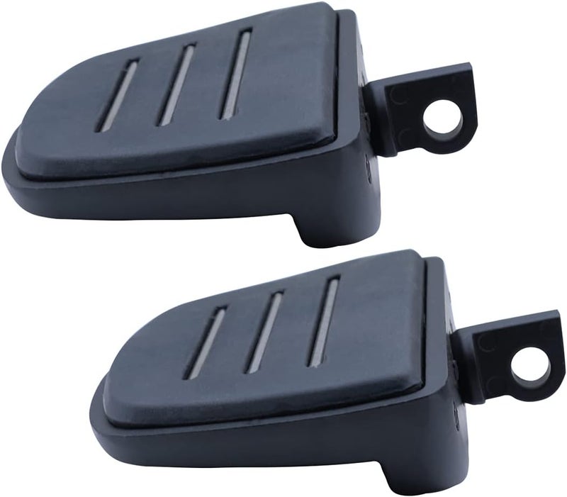FATECIM Motorcycle Mini Floorboards Foot Pegs Pedals Rests with Male Mount Adapters for Harley Models - Black - Image 5