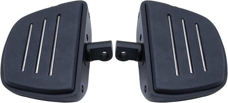 FATECIM Motorcycle Mini Floorboards Foot Pegs Pedals Rests with Male Mount Adapters for Harley Models - Black - Image 1