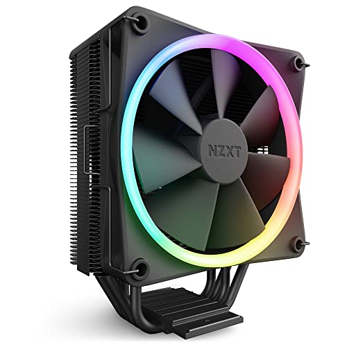 NZXT T120 RGB CPU Air Cooler RCTR120B1 Conductive Copper Pipes Fluid Dynamic Bearings AMD and Intel Compatibility Black - Image 1