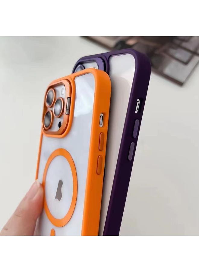 اس-توب جراب لهاتف iPhone 14 U1 مع حامل عدسة غير مرئي مصنوع من الأكريليك + TPU جراب مغناطيسي MagSafe للهاتف - Image 5