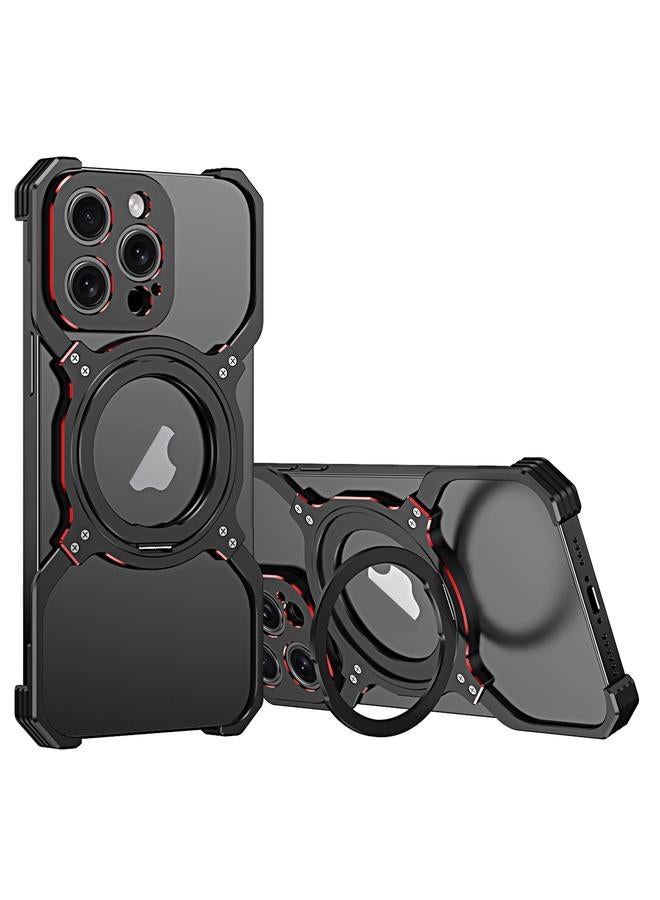 S-TOP Case For iPhone 14 Pro Max Mechanical Arm Borderless MagSafe Holder Metal Phone Case - Image 1