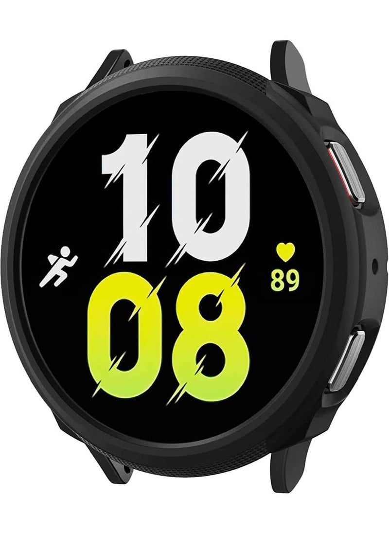 Spigen Liquid Air Armor Case Cover For Samsung Galaxy Watch 5 44mm - Matte Black  - Image 1