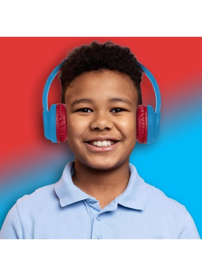 SMD Spidey and His Amazing Friends Auxiliary Headphones with Stickers | Wired kids headphones with easy plug-and-play aux cable, soft cushions, adjustable fit, and fun stickers for creative customization - Image 3