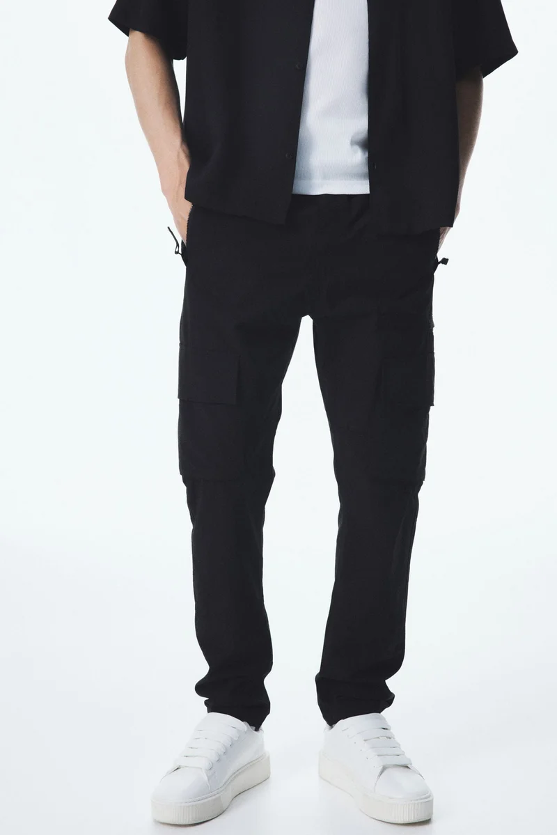 H&M Regular Fit twill cargo trousers
