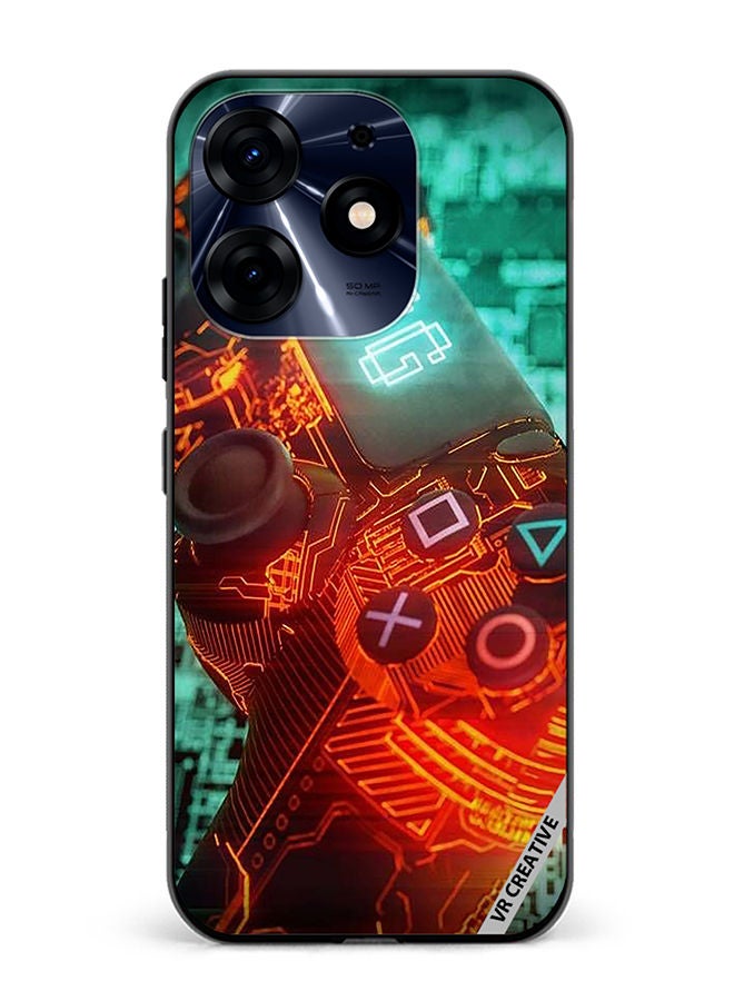 VR CREATIVE Protective Case Cover For Tecno Spark 10 Pro Ps4 Controller Design Multicolour - Image 1