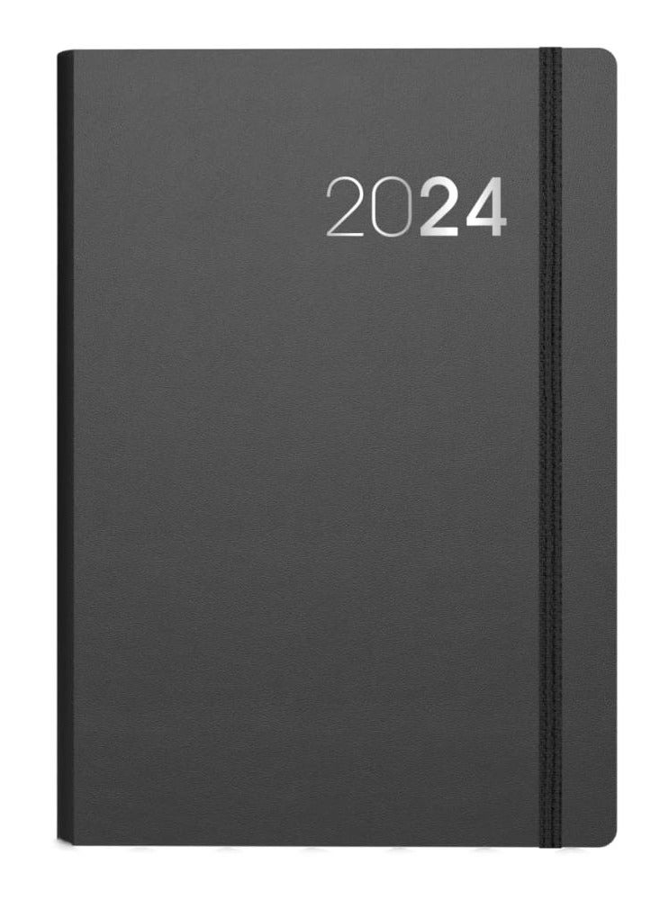 Collins Collins Legacy 2024 Diary A5 Day To Page Diary (with Appointments) - Business Planner and Organiser - January to December 2024 Diary - Daily - Black - CL51.99-24  - Image 1