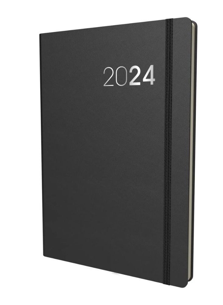 Collins Collins Legacy 2024 Diary A5 Day To Page Diary (with Appointments) - Business Planner and Organiser - January to December 2024 Diary - Daily - Black - CL51.99-24  - Image 2