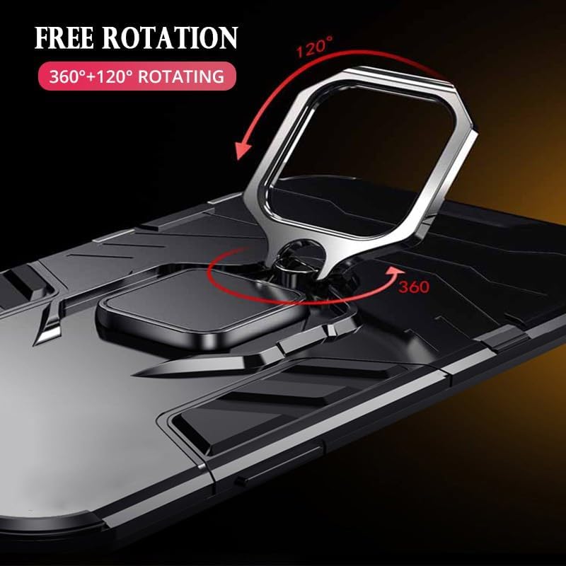 SPAZY CASE® iQOO Z9s 5G / Vivo V40e 5G Back Cover | Dual Layer Armor Defender Full Body Protective + PC Hybrid Kickstand Back Cover for iQOO Z9s 5G / Vivo V40e 5G - Image 3