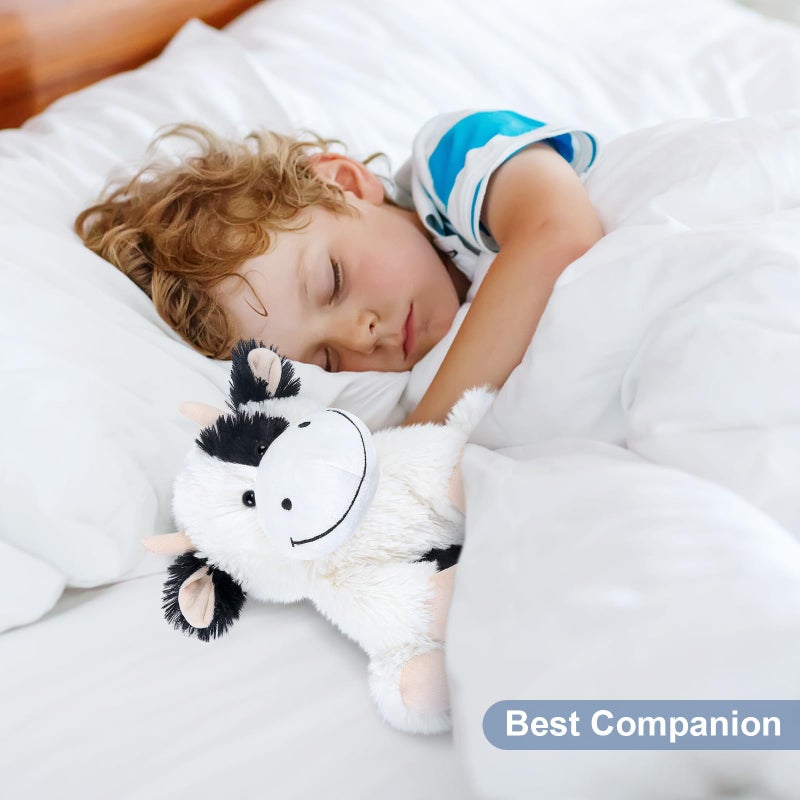 SuzziPals Heatable & Coolable Cow Stuffed Animal, Heated Stuffed Animals Heating Pad for Soothing & Relaxation, Lavender Scent Cow Plush for Stress Discomfort, Cows Gift for Kid & Aldult, Dairy Cattle - Image 5