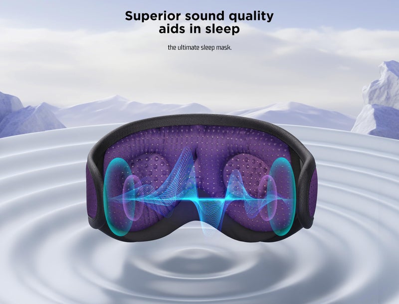 LC-dolida Sleep Mask with Bluetooth Headphones Bluetooth Sleep Mask Sleep Headphones,3D Eye Mask for Sleeping Mask Music Sleeping Headphones for Side Sleepers Meditation Gifts Gadgets for Men Women - Image 5