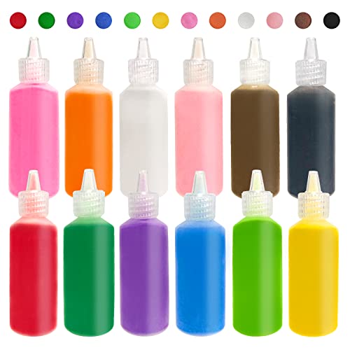 Panxxsen 12 PCS Art Sand,1.25oz Bottles DIY Arts and Crafts Kit,Scenic Sands for Arts & Crafts,Terrarium Sands Play DIY Drawing Sandbox Wedding Sand for Decorations and Crafty Collection Sand Bottles - Image 1