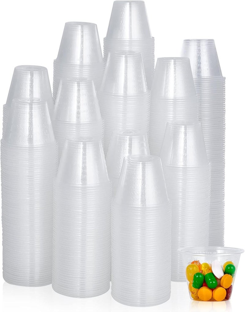 Lilymicky 1000 Pack Disposable Medicine Cups (1 oz), Medical Plastic Measuring Cups For Medical Purposes, or Mixing and Measuring Resin, Epoxy, DIY Arts & Crafts, Paint, Cooking - Image 1