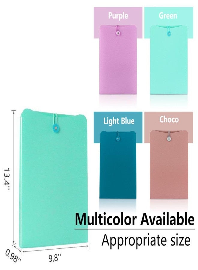 Eitonbu Vertical Expanding Accordion Folder with 7 Pockets Paperwork Organizer Document Wallet Briefcase Business File Organizer Bag A4 Letter Size Elastic Rope Closure Light Blue - Image 2