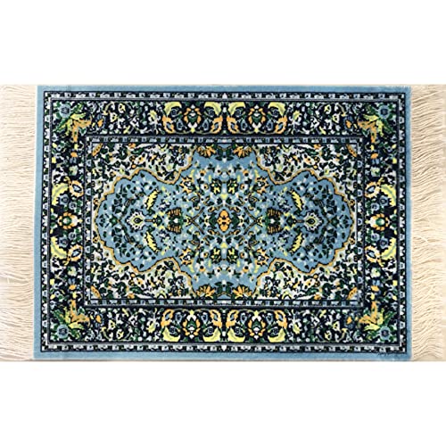 Inusitus Carpet Coasters, Set 4 Turkish Rug Style Table Drink mats, Absorbent Kitchen and Dining Accessories, Spill & drip Protection - Image 2