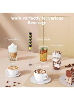 Tornado Keratiner Rechargeable Milk Frother Handheld Milk Foamer Electric Portable Handy Drink Mixer Coffee Blender USB Whisk Mixer for Latte, Matcha Tea, Cappuccino, Hot Chocolate  - Image 2