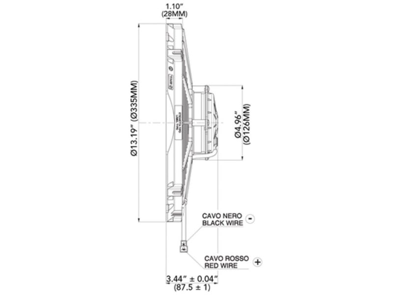Spal 30102029 12" Swept Blade Fan - Image 3