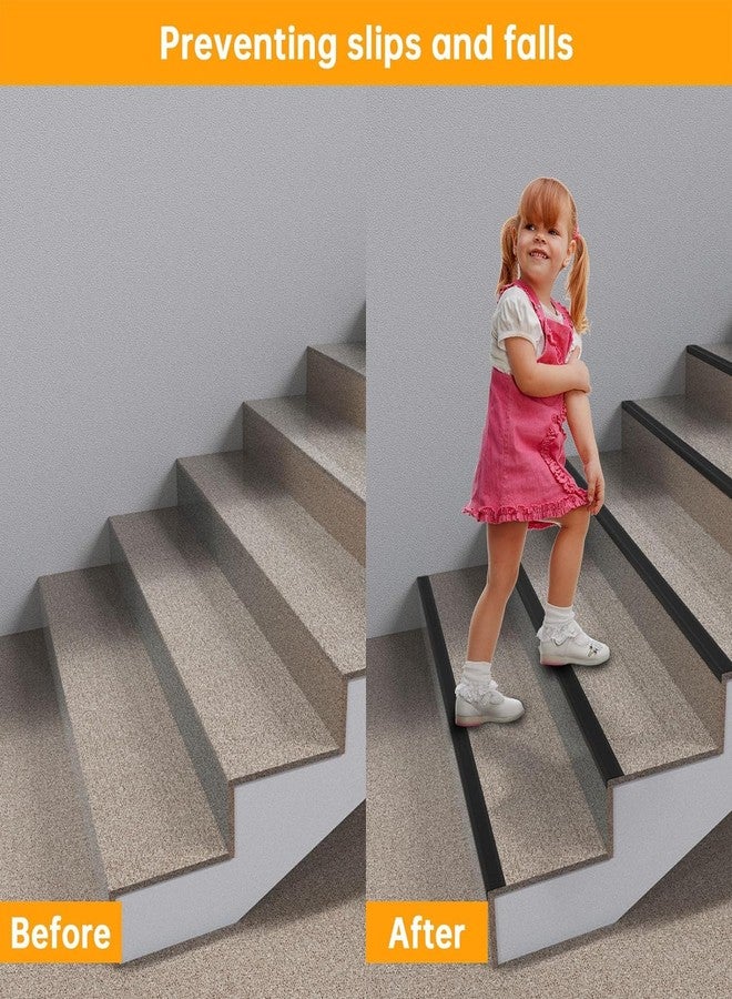 Drofail Step Protector Stair Sticker L Shap Made of PVC Corner Guard Edge Covered for Home, Office, Hospital Step -Black Color (5) - Image 5