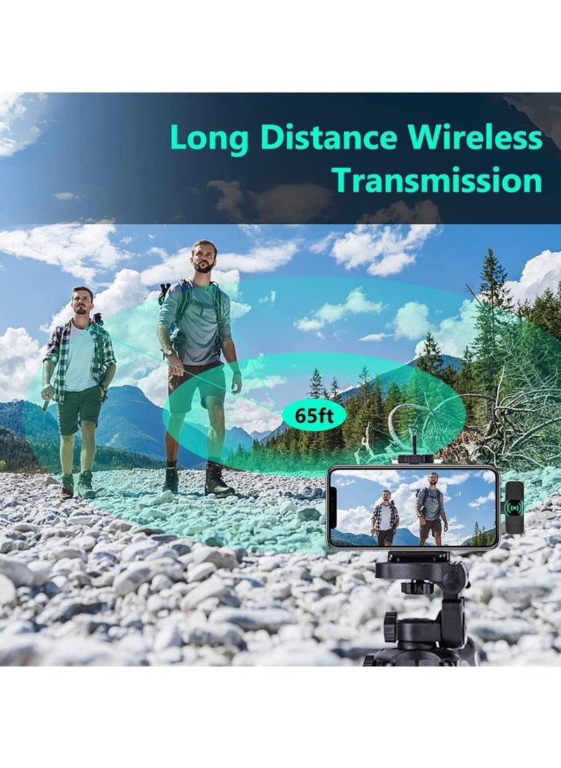 JAJEEK Wireless Lavalier Microphone for iPhone iPad - Plug-Play Wireless Mic with 2 Microphones for USB-Lighting iPhone - Video Recording, Interview - Image 5