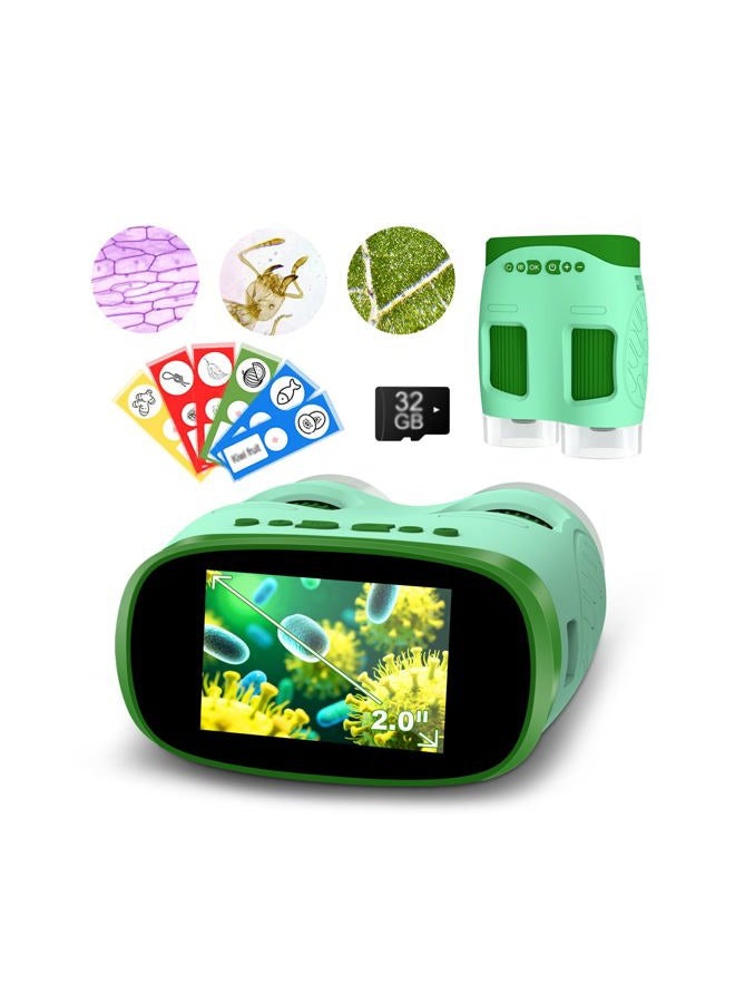 Nicmore Mini Pokect Microscope Kids Toys: 3-1 Handheld Microscope Telescope with Digital Camera - Christams Birthday Gifts for 3 4 5 6 7 8 Year Old Boys Girls - Outdoor Indoor STEM Toy - Image 1