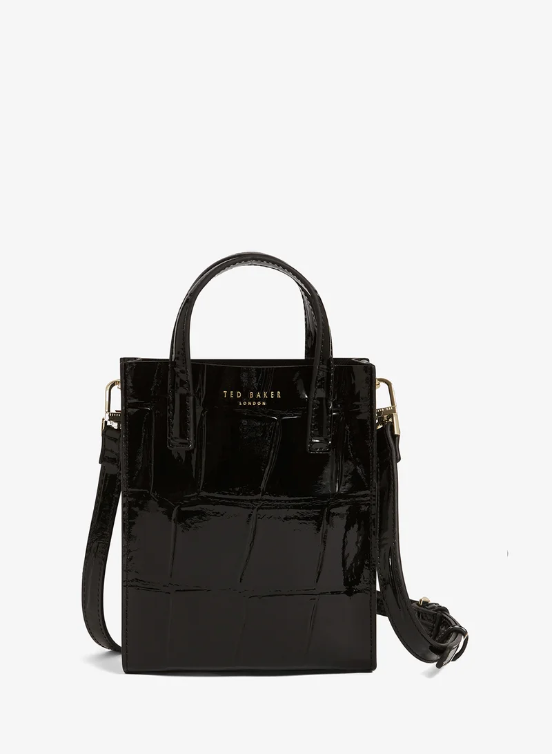 Ted Baker Croc Effect Mini Icon Bag