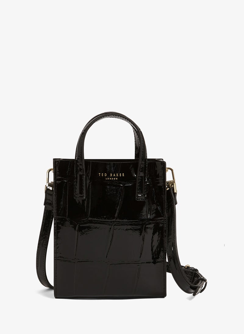 Ted Baker Croc Effect Mini Icon Bag - Image 1