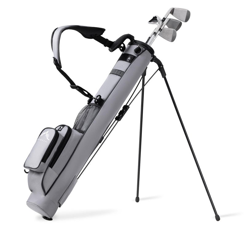 UNIHIMAL Golf Lightweight Stand Carry Bagâ€“ Easy to Carry and Durable Pitch n Putt Golf Bag for The Driving Range, Par 3 and Executive Coursesâ€“31.5 inches Tall (Grey) - Image 1