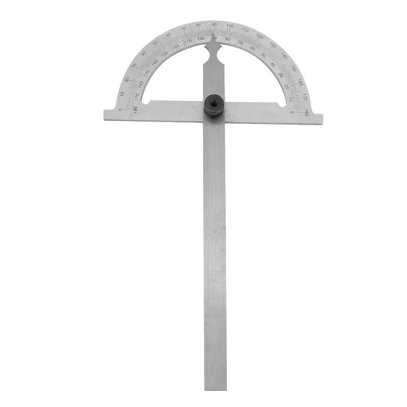 Protractor Angle Finder with Engraved Scales, Carbon Steel Chrome Plated Ruler 80x120mm, Flexible and - Image 2