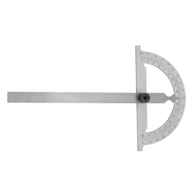 Protractor Angle Finder with Engraved Scales, Carbon Steel Chrome Plated Ruler 80x120mm, Flexible and - Image 3