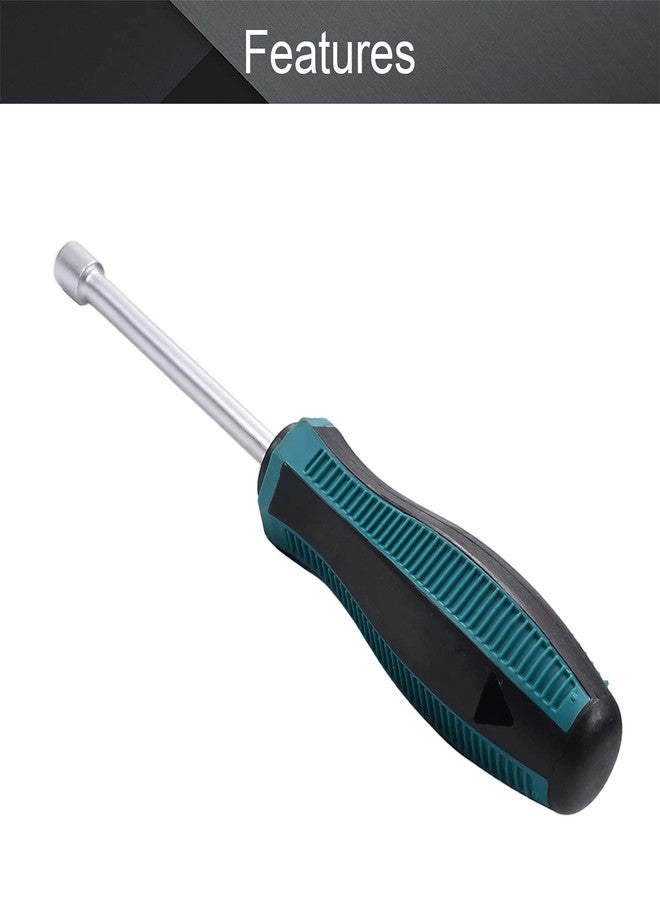 Utoolmart 7mm Non-Magnetic Tip Six Point Hex Nut Driver with 93mm Round Shaft - Image 3