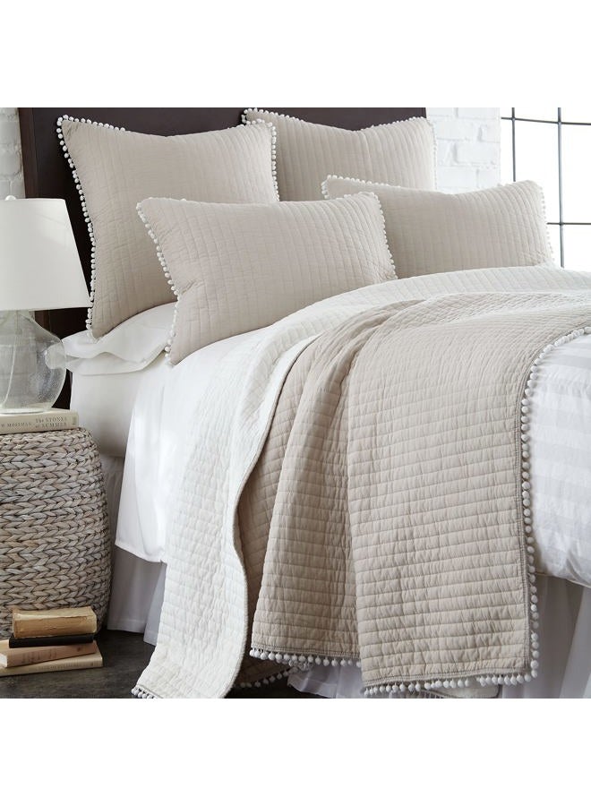Levtex Home لحاف كينغ بوم بوم توبي، قطن - Image 3