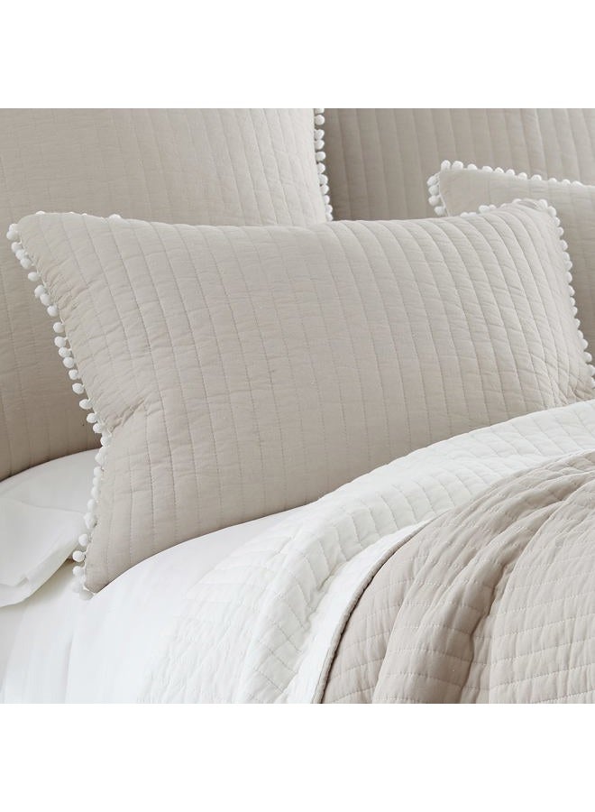 Levtex Home لحاف كينغ بوم بوم توبي، قطن - Image 4
