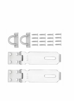 Y&D Padlock Hasp, Stainless Steel Security Door Clasp Hasp Lock Latch, Suitable for Room Locks, Garden Locks 2mm Extra Thick Gate Bolt...  - Image 4