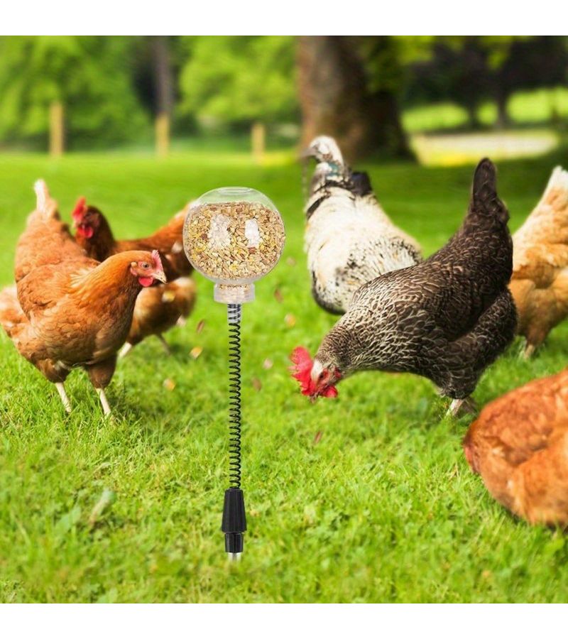 3pcs New 2026 Model Spring Controlled Poultry Feeders Automatic Slow Feeding Anti Waste - Image 4